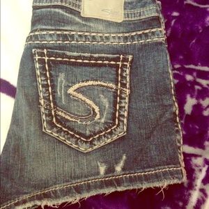 Silver brand jean shorts